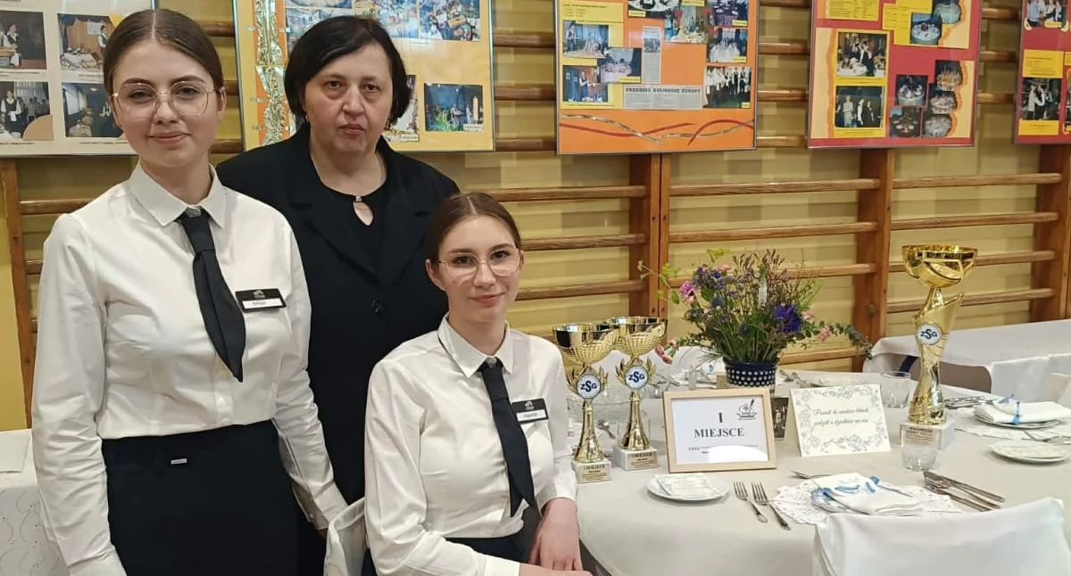 Maja Grela i Jagoda Galuch zachwyciły jurorów wysokim profesjonalizmem. / FOT. ZSSiB