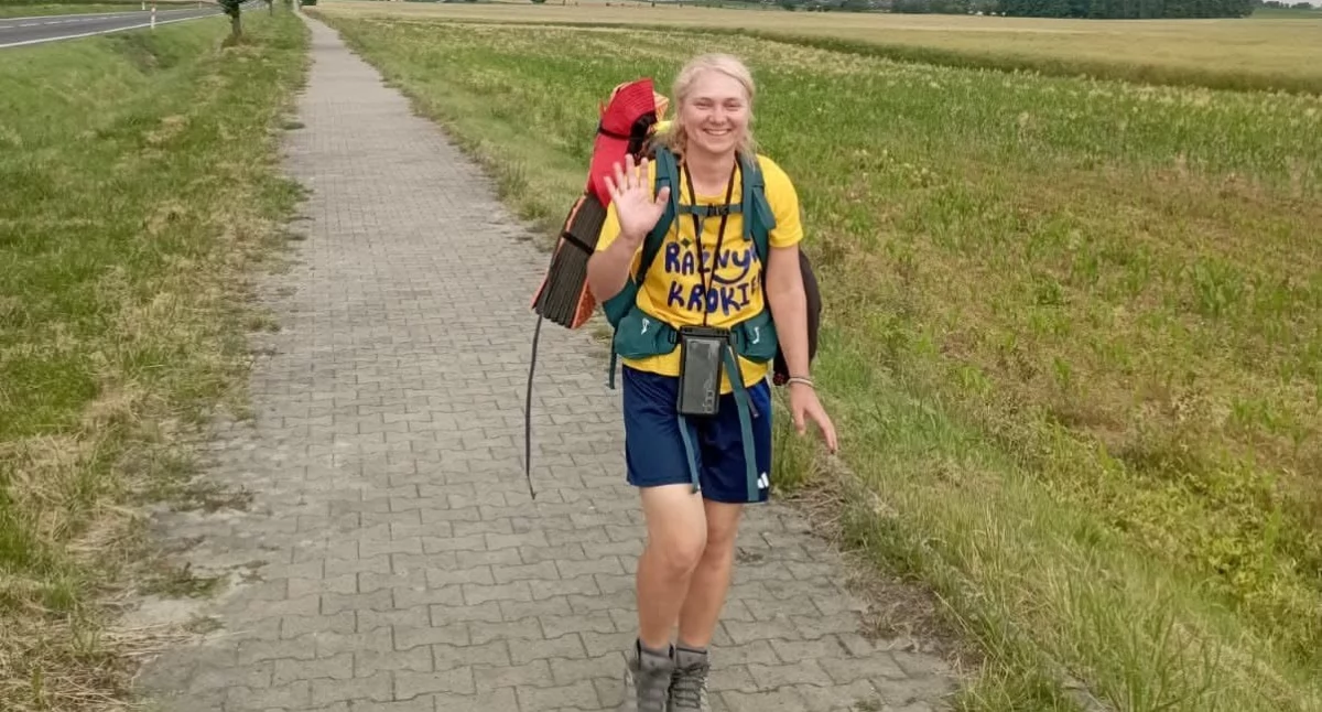 O szczegółach wędrowania pani Sylwia opowiada w swoich social mediach – na Facebooku i TikToku. Można ją tam znaleźć wpisując hasło: „Raźnym krokiem”./Fot. archiwum prywatne 