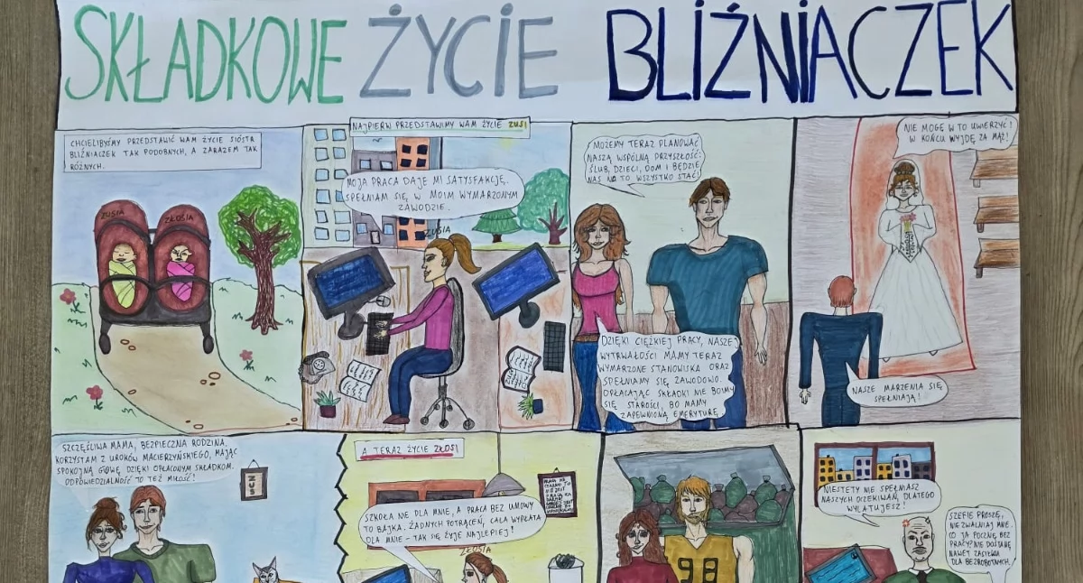 Jedna z prac finalistów konkursu z Podkarpacia. / FOT. ZUS