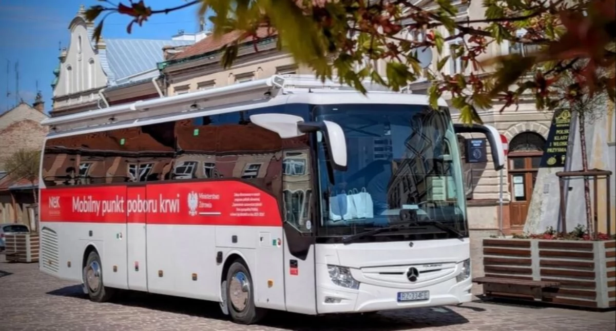 Krwiobus będzie czekał na chętnych dawców w godzinach 9 – 12./ FOT. UM Jarosław