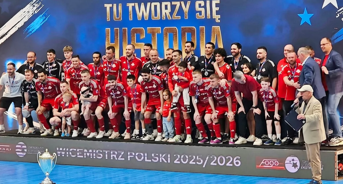 Texom Eurobus Przemyśl - wicemistrz Polski w sezonie 2025 - 2026 FOGO Futsal Ekstraklasy. Fot. zbiory własne