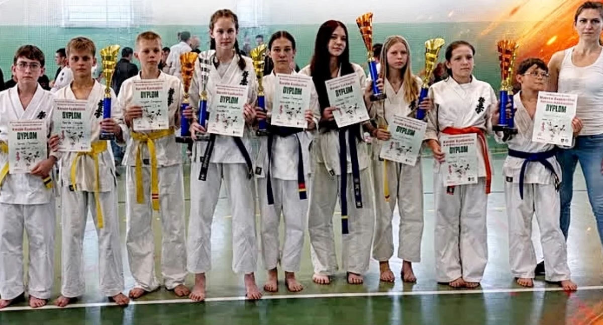 Przedstawiciele Klubu Karate Kyokushin Ichigeki Radymno błysnęli na Lubelszczyźnie. Fot. zbiory własne