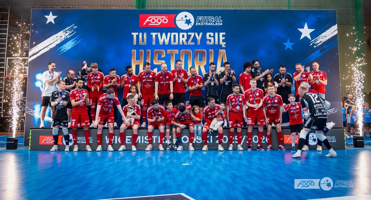 Texom Eurobus Przemyśl - wicemistrz Polski FOGO Futsal Ekstraklasy w sezonie 2025 - 2026. Fot. FOGO Futsal Ekstraklasa