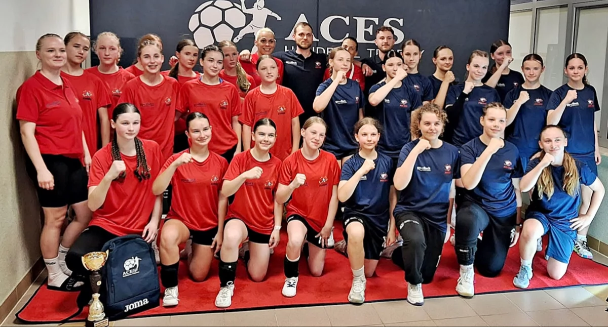 Ekipa UKS „Jedynka” Pruchnik podczas turnieju w Sędziszowie. Fot. zbiory własne