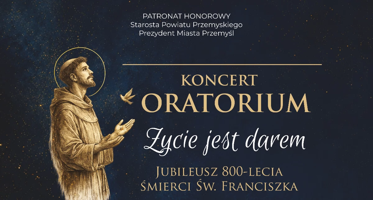 13 sierpnia na Kalwari Pacławskiej odbedzie się światowa premiera oratorium na 800-lecie śmierci św. Franciszka.