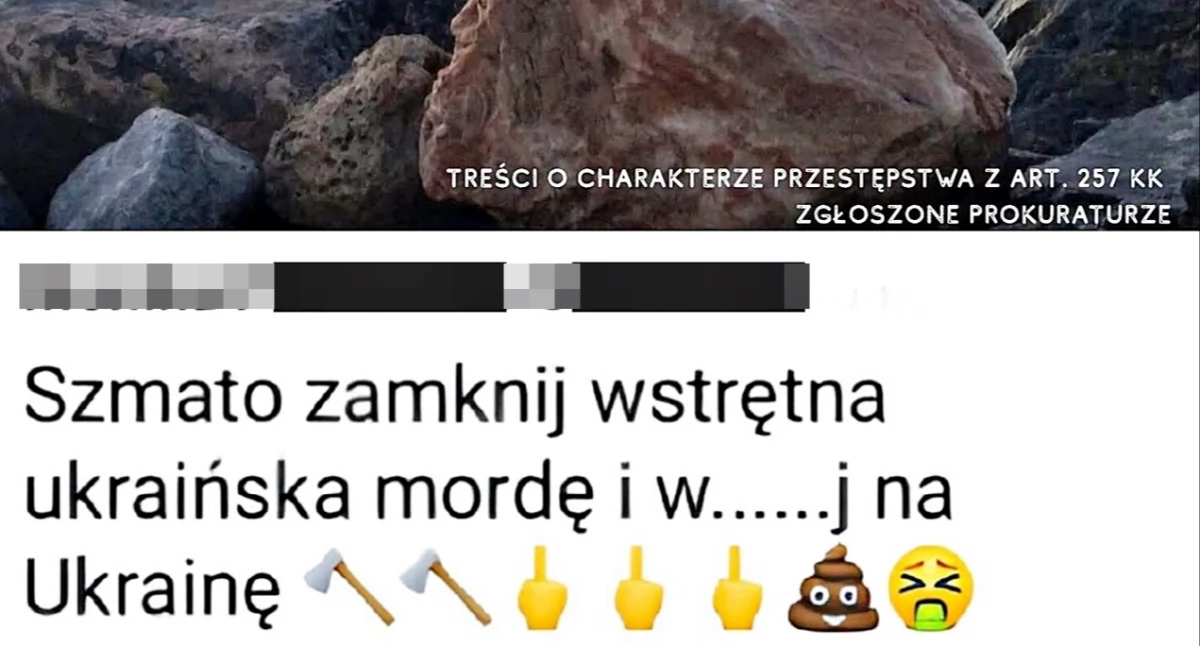 Taki wpis zamieściła urzędniczka z przemyskiego magistratu w swoim komentarzu na jednym z profili społecznościowych. Fot. www.facebook.com/OMZRiK