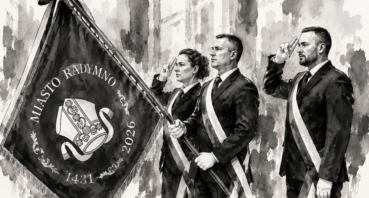  Sztandar nie jest jedynie przedmiotem obecnym podczas oficjalnych uroczystości. Jest widocznym znakiem wspólnych wartości, historii i odpowiedzialności za ich dalsze pielęgnowanie./Fot. UM Radymna