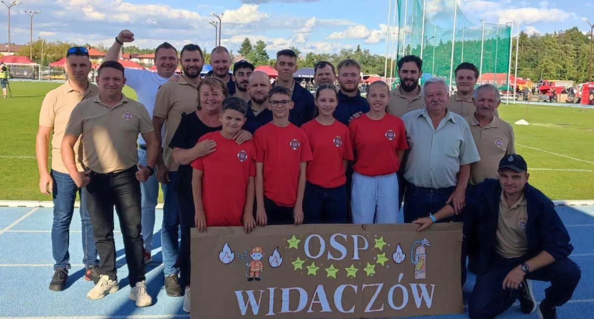 Za zajęcie najwyższej lokaty w województwie druhom z Widaczowa należą się słowa uznania za ogrom pracy włożonej w przygotowania i sportową rywalizację./ FOT. UMiG Jawornik Polski