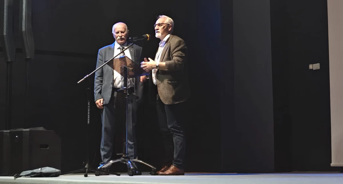 Od lewej profesor Krzysztof Klukowski i wicedyrektor MNZP Lucjan Fac./Fot. M.Borzęcki