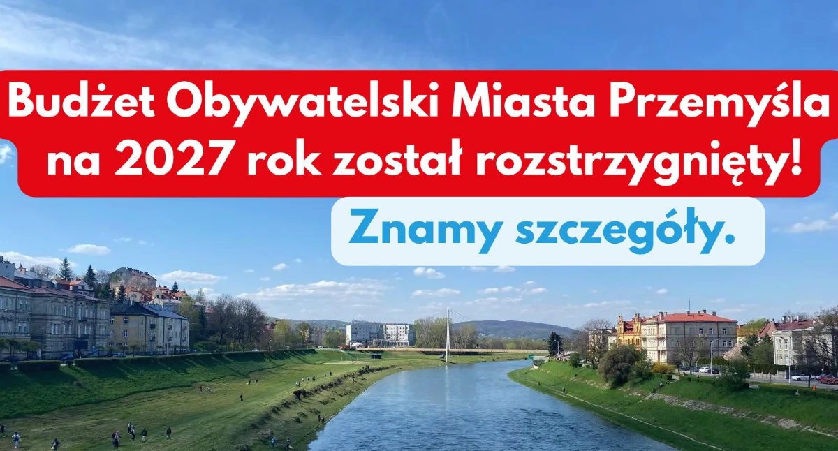 Kwota przeznaczona na Budżet Obywatelski Miasta Przemyśla na rok 2027 wynosi 3,68 mln zł./Fot. MR
