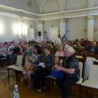 Agata Pilawa w imieniu Przemysiej Biblioteki Publicznej, rozpoczynająca spotkanie...
