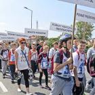 Oficjalne otwarcie rozpoczęło się przemarszem, który poprowadziła grupa mażoretek...