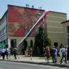 Lubaczowski mural został odsłonięty przy okazji Festiwalu Dziedzictwa Kresów.