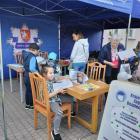 Na stanowisku przygotowanym przez policjantów z Lubaczowa nie brakowało atrakcji i...