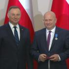 Medalem Stulecia Odzyskanej Niepodległości uhonorowany został przez A. Dudę starosta...