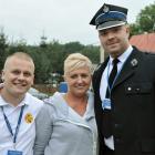Główni organizatorzy festynu (od lewej): Kamil Stachura, Ewelina Frankiewicz-Styś i...