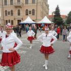 W oczy rzucały się mażoretki z Trynieckiego Centrum Kultury.