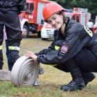 Panie z kobiecej drużyny OSP Łukawiec nie ustępowały panom w precyzyjności wykonywania...
