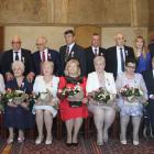 W sali ślubów jarosławskiego ratusza złote gody świętowało 14 par małżeńskich.