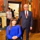 Prezydent Rotary Club Jarosław Bogdan Rygiel i Iwonka Blok.
