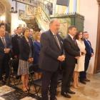 Uroczystości rozpoczęła msza św., połączona z poświęceniem odrestaurowanych budynków.