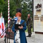 Teresa Paryna podczas obchodów Dnia Sybiraka. 
