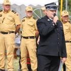 Zawody otworzył Prezes Oddziału Gminnego ZOSP RP w Roźwienicy dh Tomasz Kud, będący...