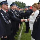 Z okazji jubileuszu wyróżniających się członków orzechowieckiej jednostki OSP...