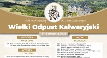 Kalwarię ponownie zapełnią tysiące wiernych. Wielki Odpust Kalwaryjski 2026 przed nami [ZAPOWIEDŹ]